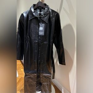 New with tags APPARIS XS Leather Trench Coat